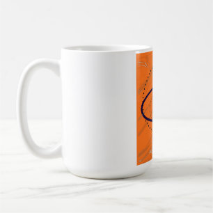 ORANGE GEOMETRISCHE KUNST KAFFEETASSE