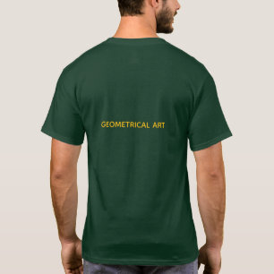 ORANGE GEOMETRISCHE KUNST T-Shirt