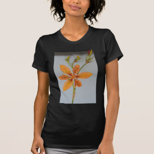 Orange gepunktet Iris genannt eine BlackBerry-Lili T-Shirt