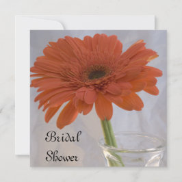 Orange Gerber Daisy Brautparty Einladung