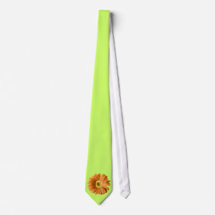 Orange Gerbera Daisy Blume Krawatte