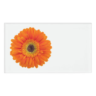 Orange Gerbera Daisy Namenschild