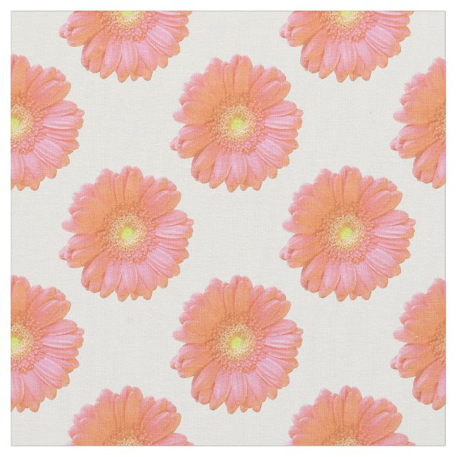 Orange gerbera daisy stoff (Nahaufnahme)