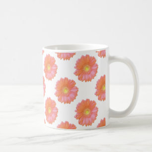 Orange gerbera daisy tasse