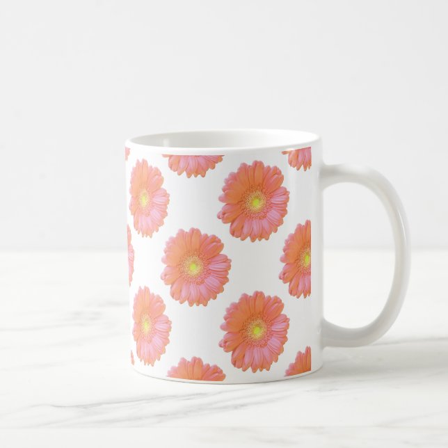 Orange gerbera daisy tasse (Rechts)