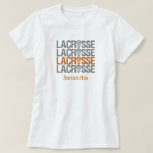 Orange gereizte Lacrosse Word