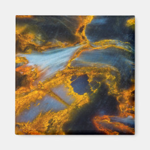 Orange gesäumter Pietersit Magnet