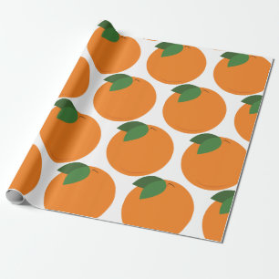 Orange Geschenkpapier