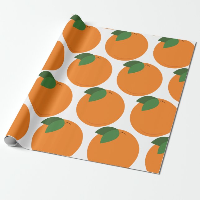 Orange Geschenkpapier (Ungerollt)
