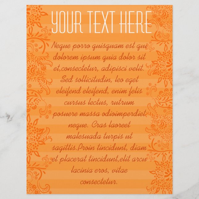 Orange gestreifter Swirled Flyer (Vorne)