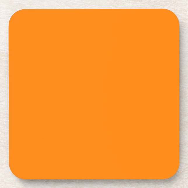 Orange Getränkeuntersetzer (Vorderseite)