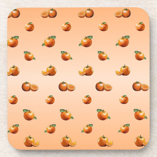 Orange Getränkeuntersetzer (Vorderseite)