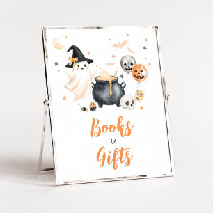 Orange Ghost Little Boo Bücher und Geschenke Schil Poster