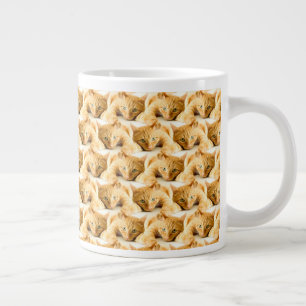 Orange Ginger Cat Pattern Jumbo-Tasse