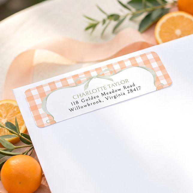 Orange Gingham Baby Shower (Von Creator hochgeladen)
