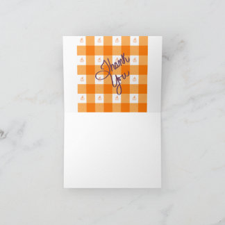 Orange Gingham Danke
