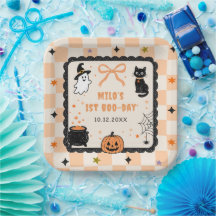 Orange Gingham Halloween Geburtstagsfeier