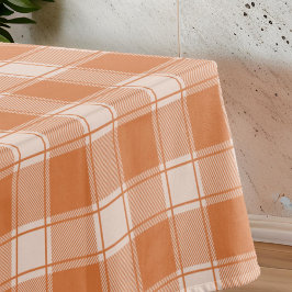 Orange Gingham Herbst Tischdecke