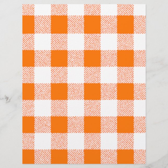 Orange Gingham Karo Pattern (Vorderseite)