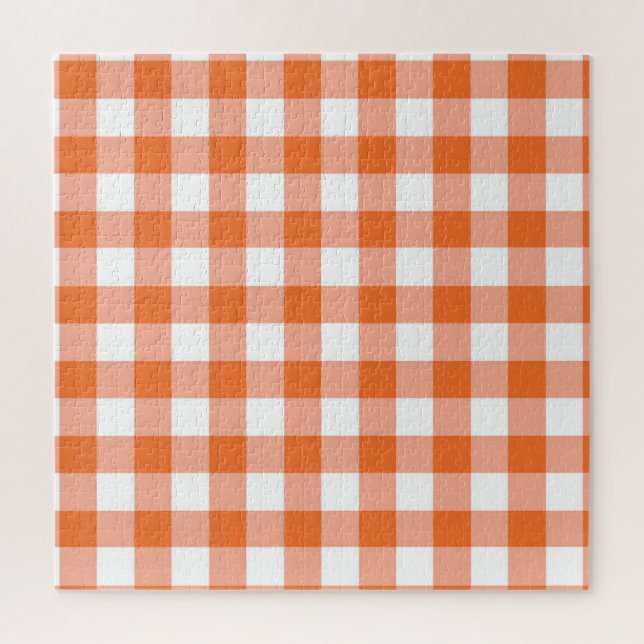 Orange Gingham Puzzle (Vertikal)