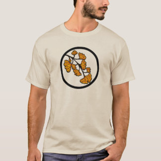 Orange Ginkgo Blätter T - Shirt