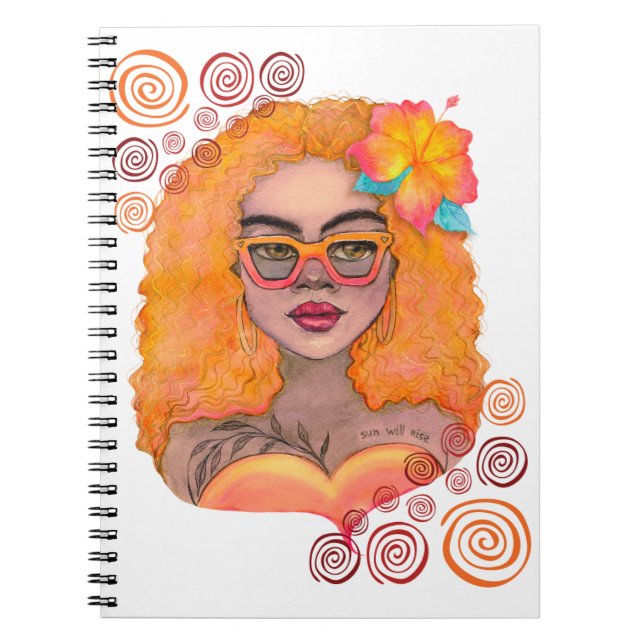 Orange Girl Notebook Notizblock (Vorderseite)