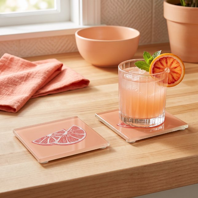 Orange Glasuntersetzer (Von Creator hochgeladen)