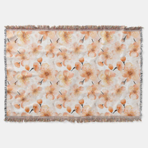 Orange Glaub Blumen Decke