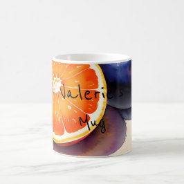 Orange Glow Watercolor Kaffeetasse