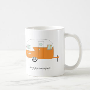 Orange glücklicher Lagerbewohner-Tasse Kaffeetasse