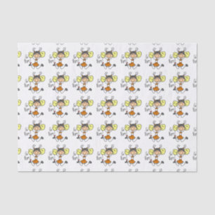 Orange Go Team Cheerleader Tissue Paper Seidenpapier