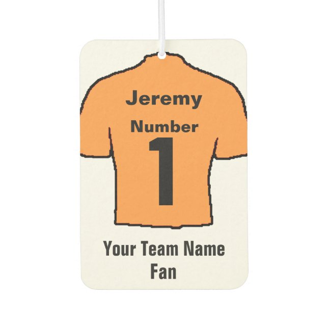 Orange Gold Shirts Fan Autolufterfrischer (Vorderseite)