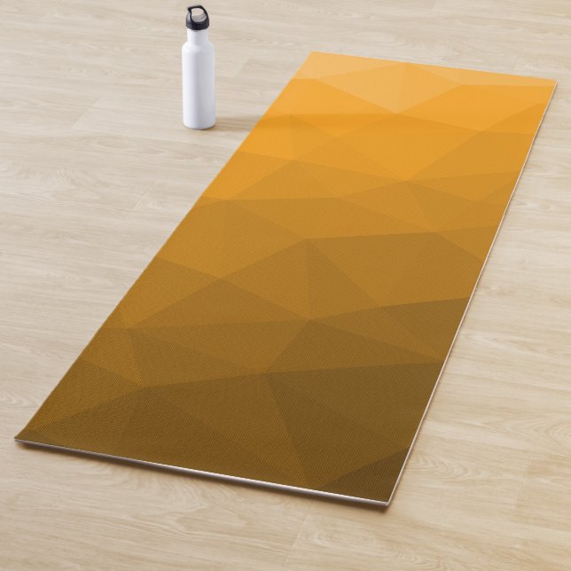 Orange Gradient Geometric Mesh Pattern Yogamatte (Beispiel)
