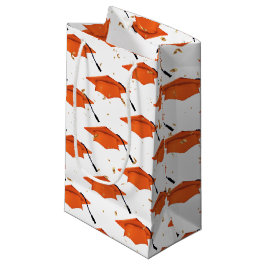 Orange Graduation Cap mit Confetti Kleine Geschenktüte