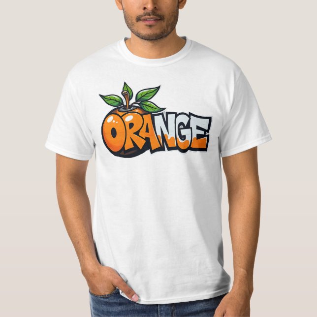 Orange, Graffiti, Frucht, Street, Urban T-Shirt (Vorderseite)