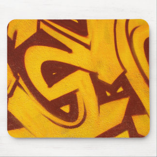 Orange Graffiti Mousepad