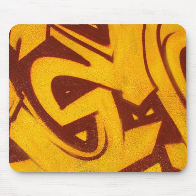 Orange Graffiti Mousepad (Vorne)