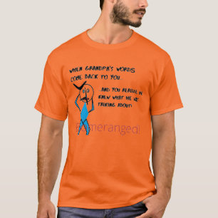 Orange Grandpas Wort verbrannt T-Shirt