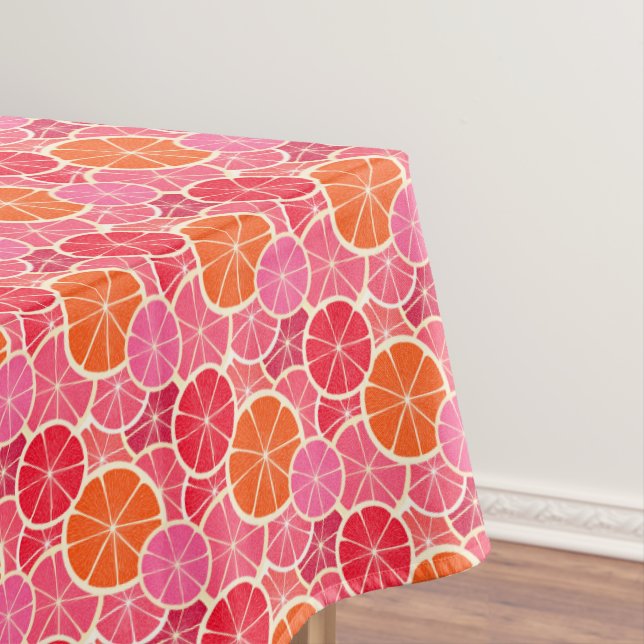 Orange & Grapefruit Zitrusfrüchte Muster Tischdecke (Beispiel)