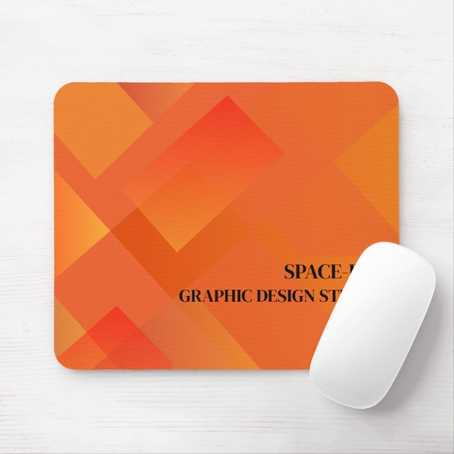 Orange Graphic, Graphic Designer Mousepad (Mit Mouse)