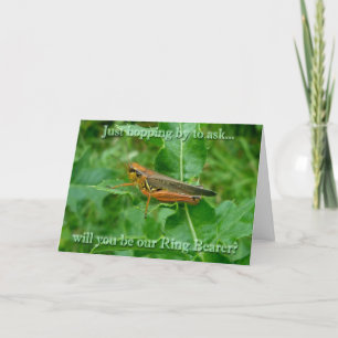 Orange Grasshopper Ring Beyer Card Einladung