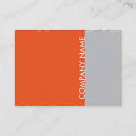 Orange Gray Modern Visitenkarte