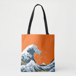 Orange Great Wave off Kanagawa Moderner Pop