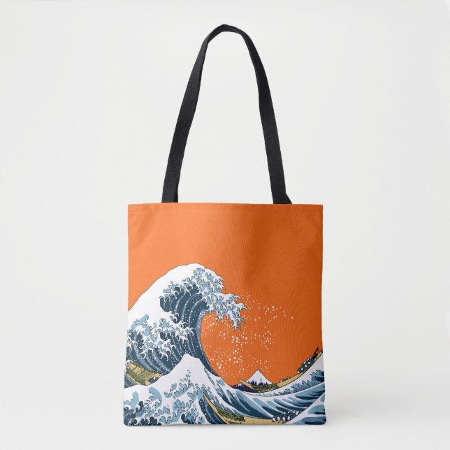 Orange Great Wave off Kanagawa Moderner Pop (Vorderseite)