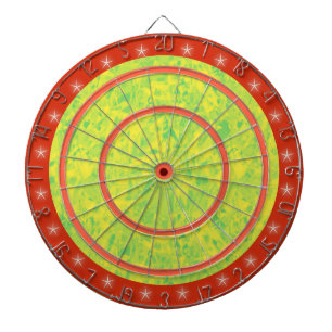 Orange Green and Yellow Star Regulation Dart Board Dartscheibe