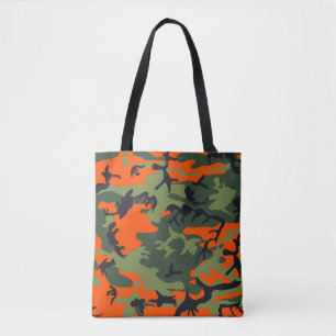 Orange, Green, Black Camouflage Camouflage