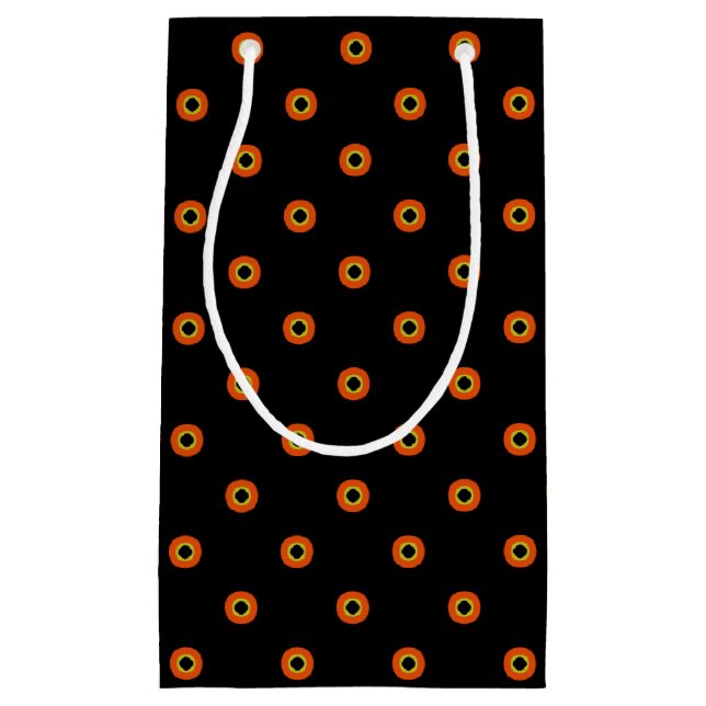 Orange Green Black Pattern Kleine Geschenktüte (Vorderseite)