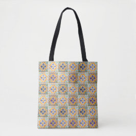 Orange-Green-Blue-Tile-Tasche