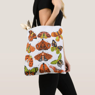 Orange Green Moth und Butterfly