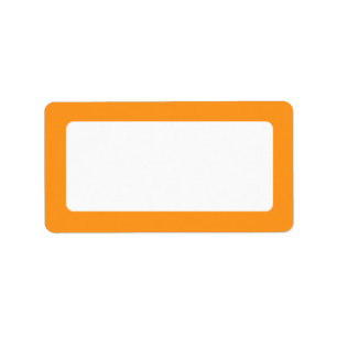 Orange Grenzfreier raum Adressaufkleber